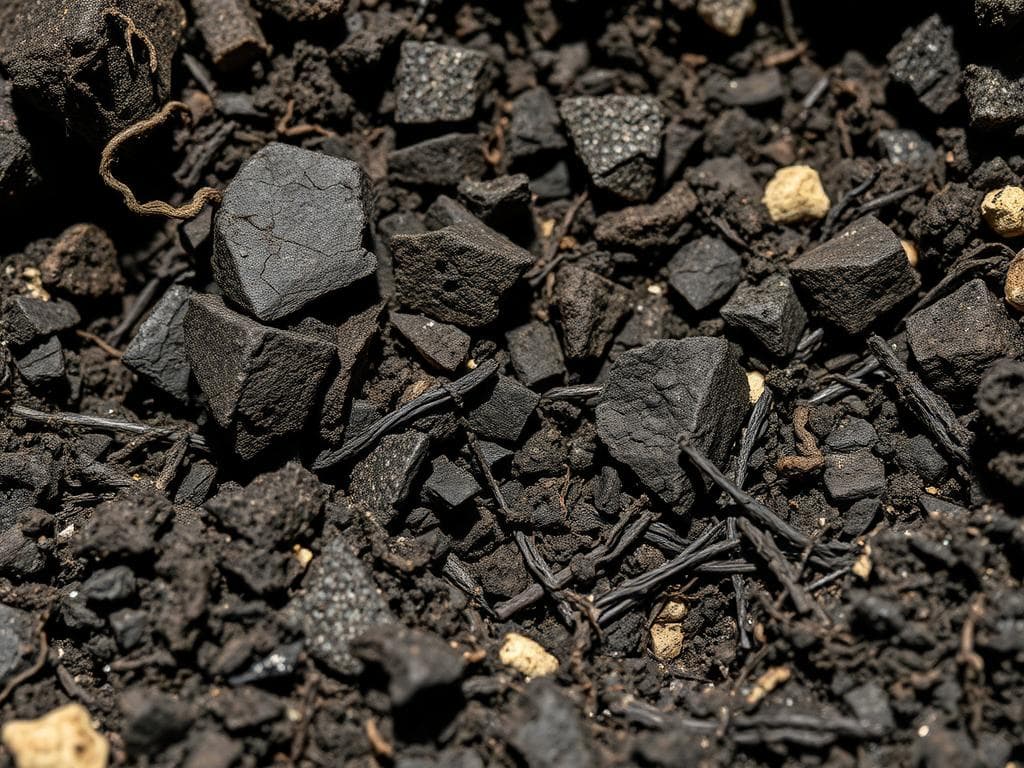 Biochar bedding blend prepared for livestock housing